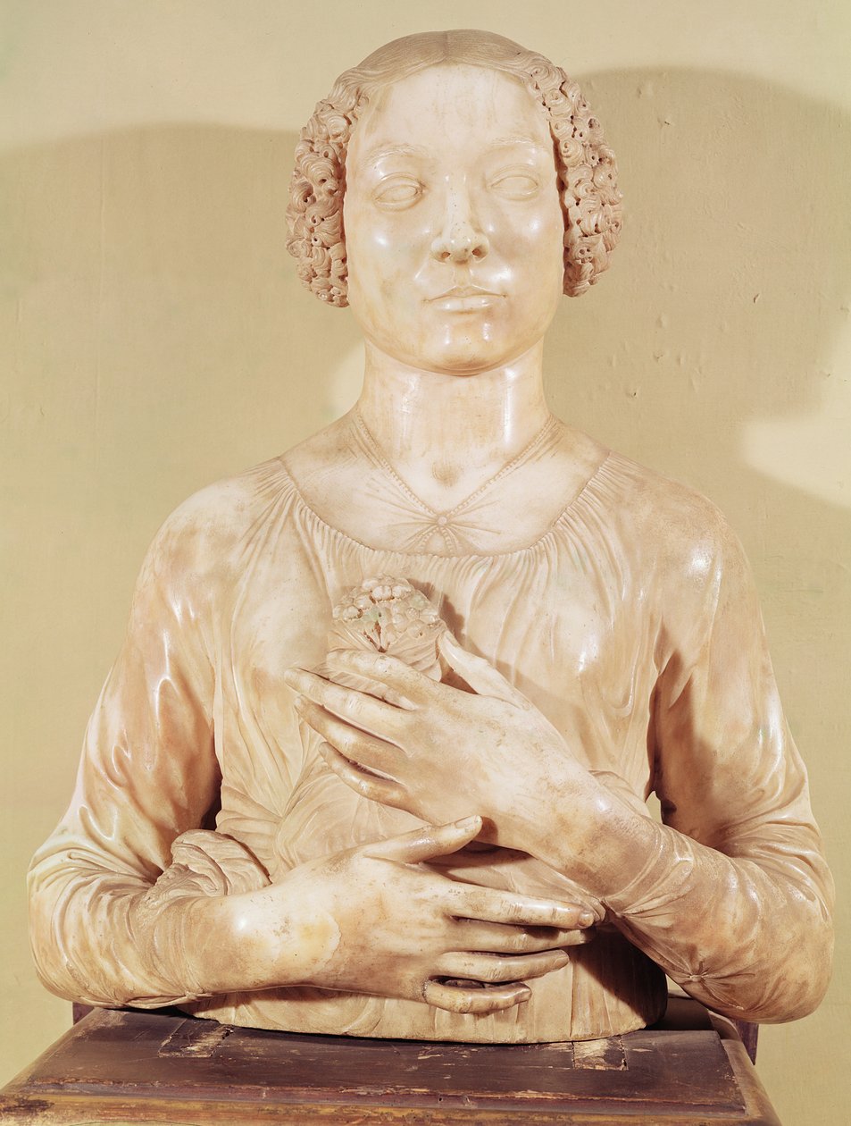 Nő csokorral, 1475-80 körül (márvány) alkotó: Andrea del Verrocchio