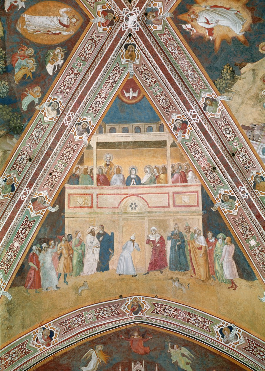 Pünkösd, 1366-68 körül alkotó: Andrea di Bonaiuto