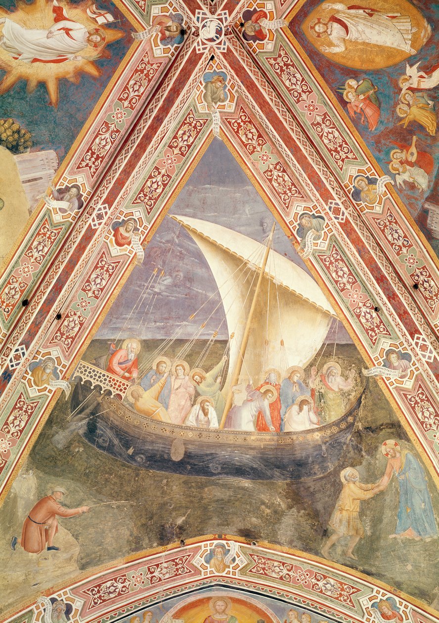 Szent Péter csónakja, 1366-1368 körül alkotó: Andrea di Bonaiuto