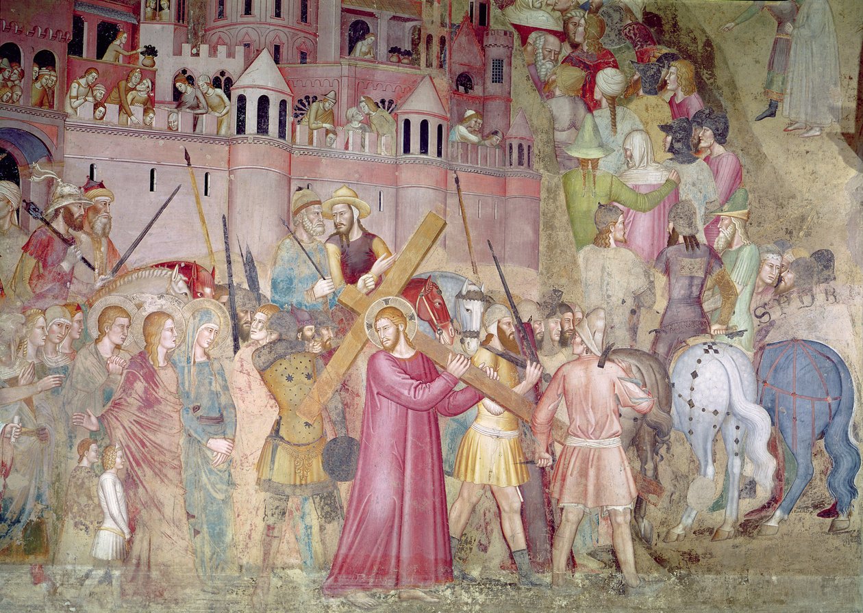 Út a Kálváriához, a Spanyol kápolnától, 1365 körül alkotó: Andrea di Bonaiuto