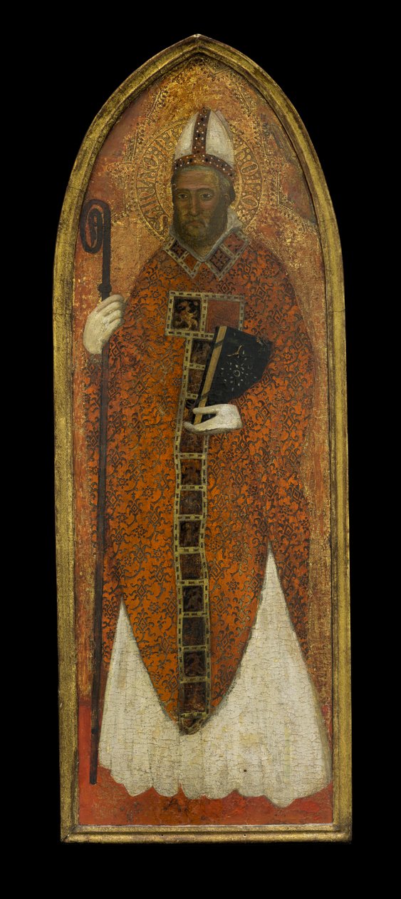 Bari Szent Miklós, 1365 körül (tempera és aranylevél a fán) alkotó: Andrea di Bonaiuto fl.1343 77 Andrea di Bonaiuto fl.1343 77
