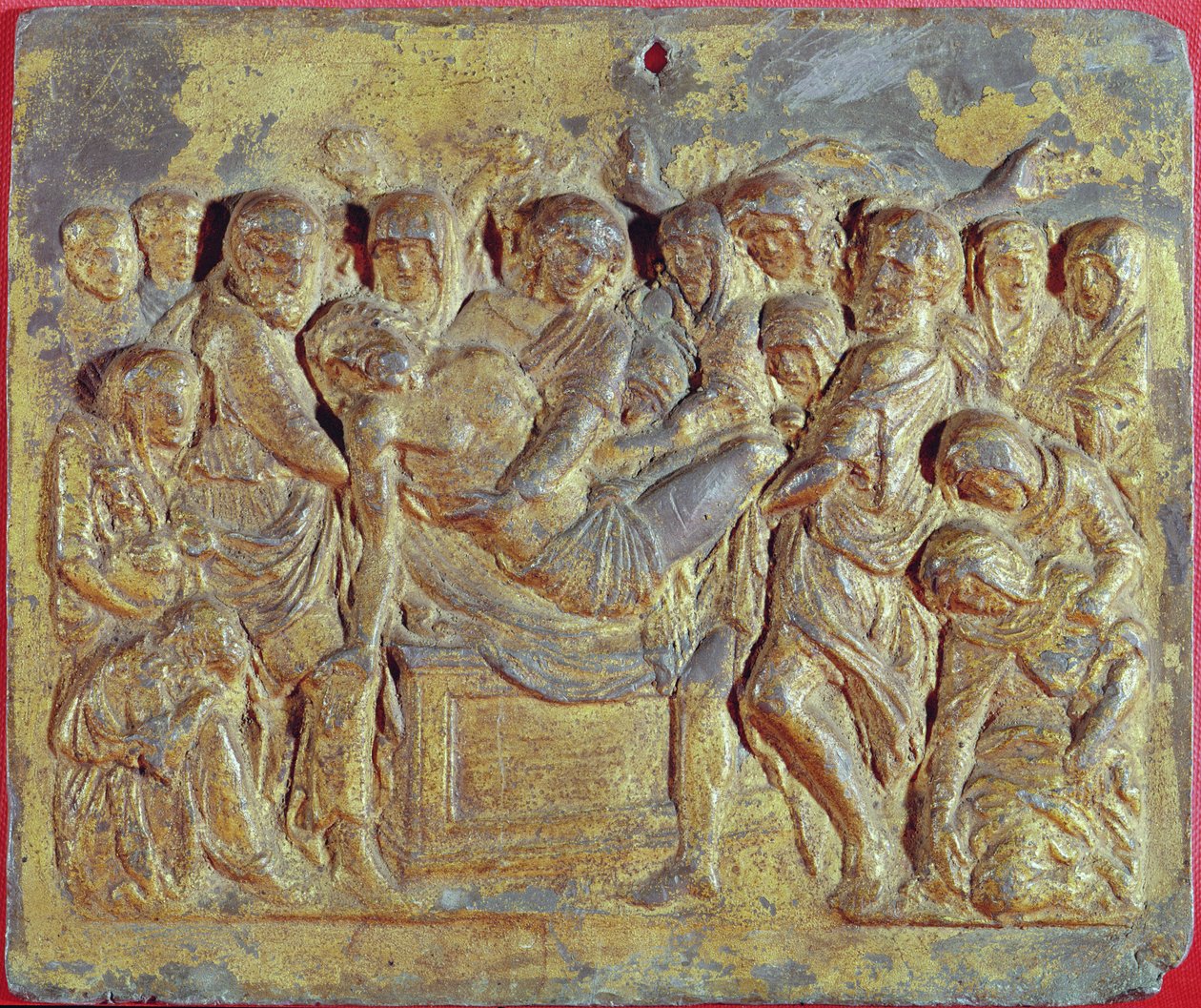 Leszállás a keresztről (bronz) alkotó: Andrea Riccio
