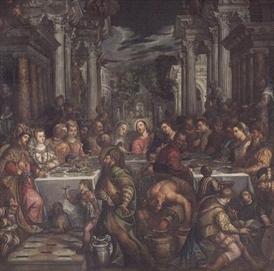 A kánai lakoma alkotó: Andrea Vicentino