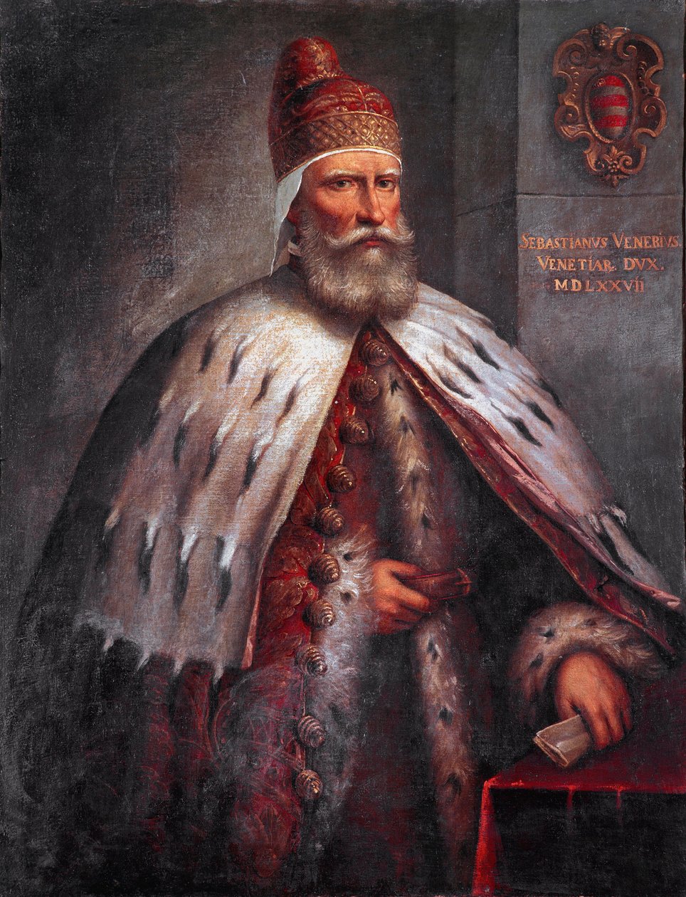 Sebastiano Venier dózse (1496-1578) portréja, condottiere Francesco Duodóval együtt vezette a velencei flottát az 1571-es lepantói csata során. Andrea de 