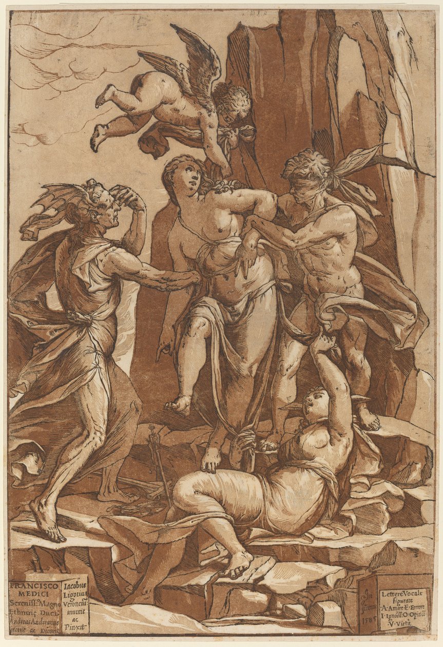 Az erény allegóriája, 1585. alkotó: Andrea Andreani