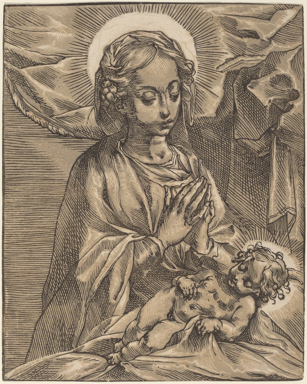 Madonna és gyermeke, 159193. alkotó: Andrea Andreani