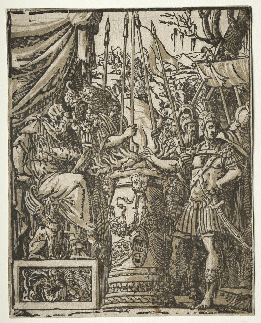 Mucius Scaevola alkotó: Andrea Andreani