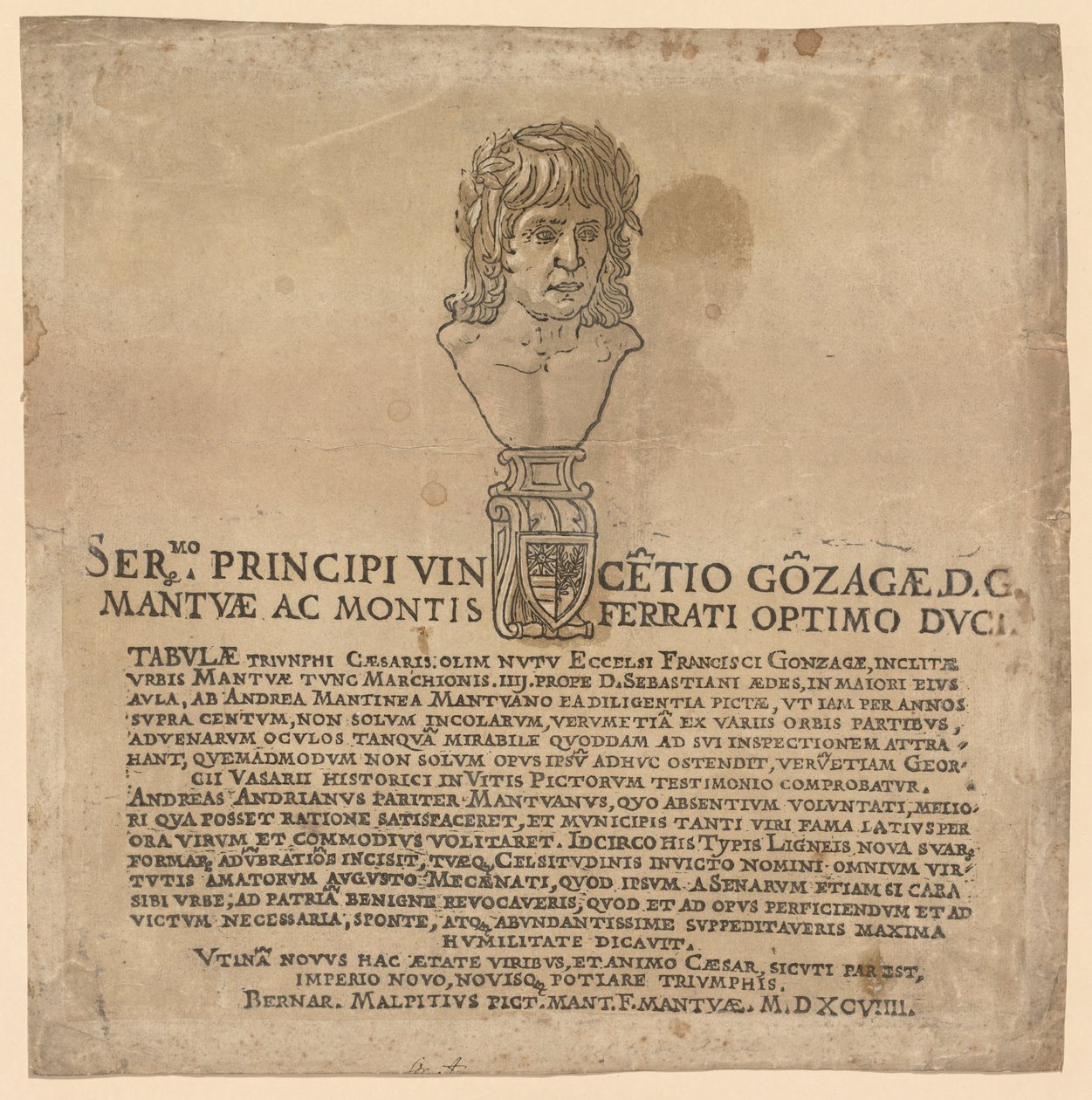 Julius Caesar diadala alkotó: Andrea Andreani