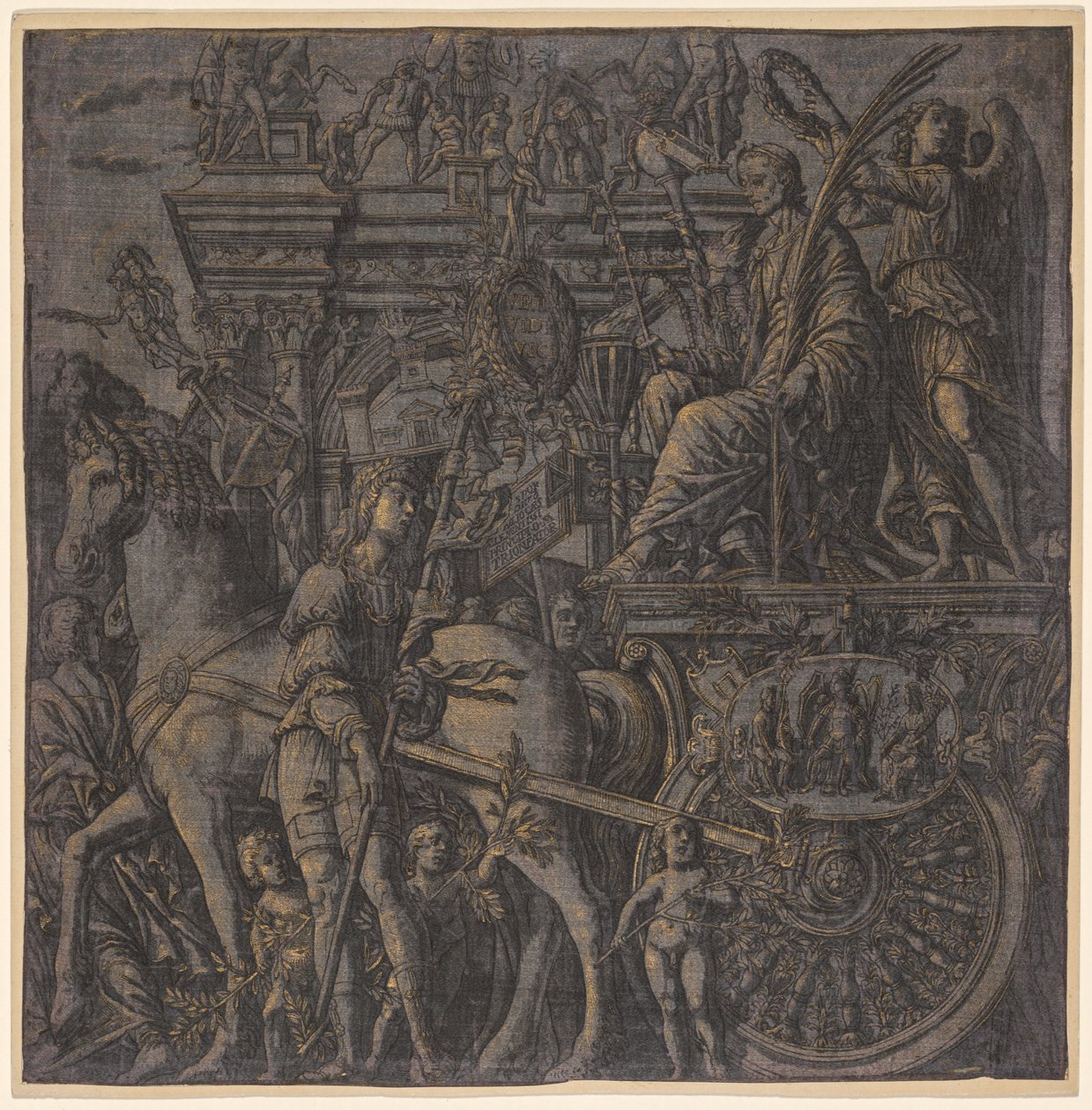 Julius Caesar diadala: Caesar Triumphant, 1593-99. alkotó: Andrea Andreani