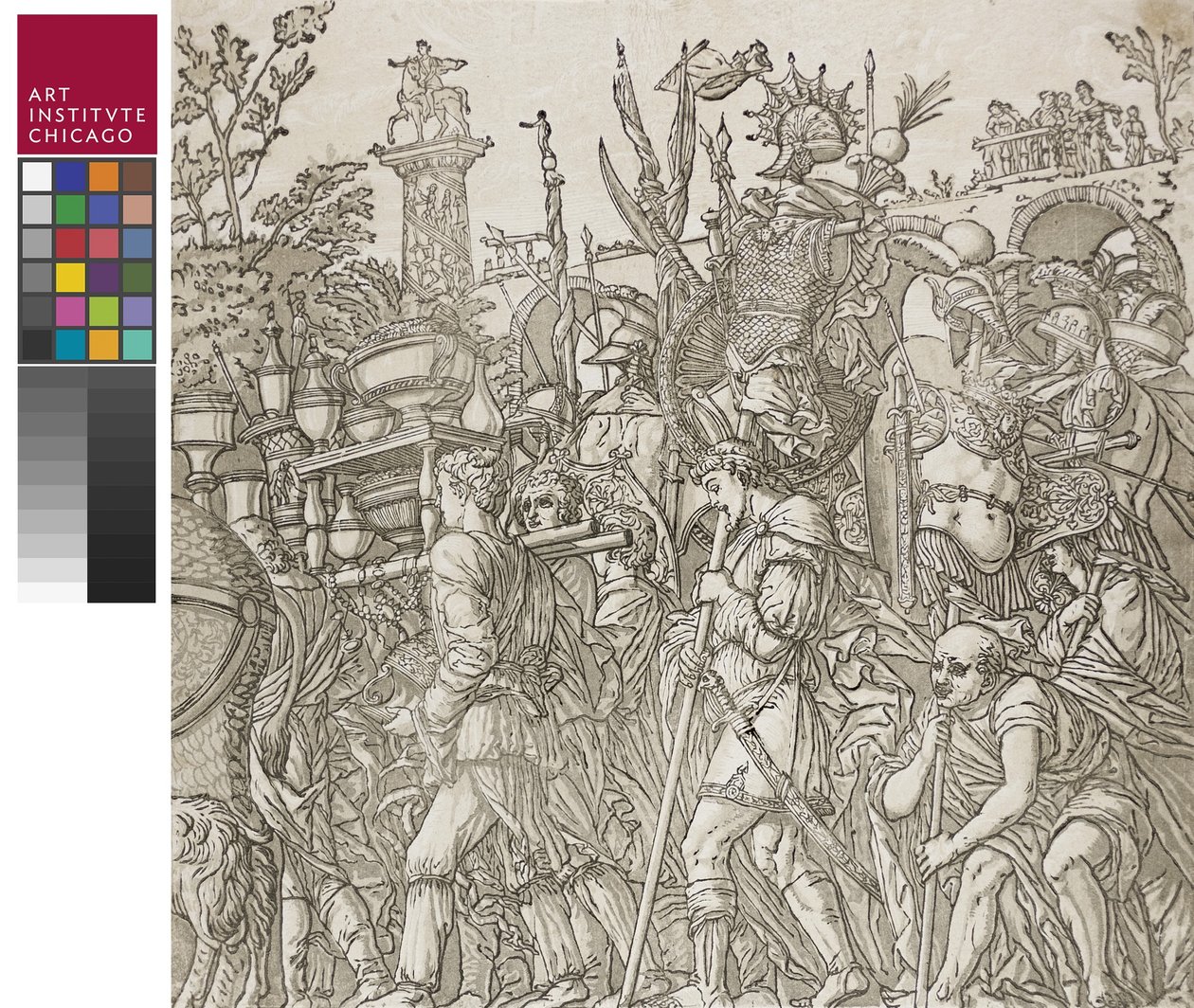 Caesar diadala, 1599 alkotó: Andrea Andreani