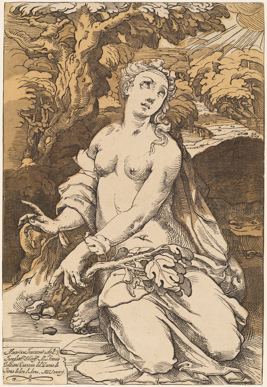 Eve alkotó: Andrea Andreani after Domenico Beccafumi