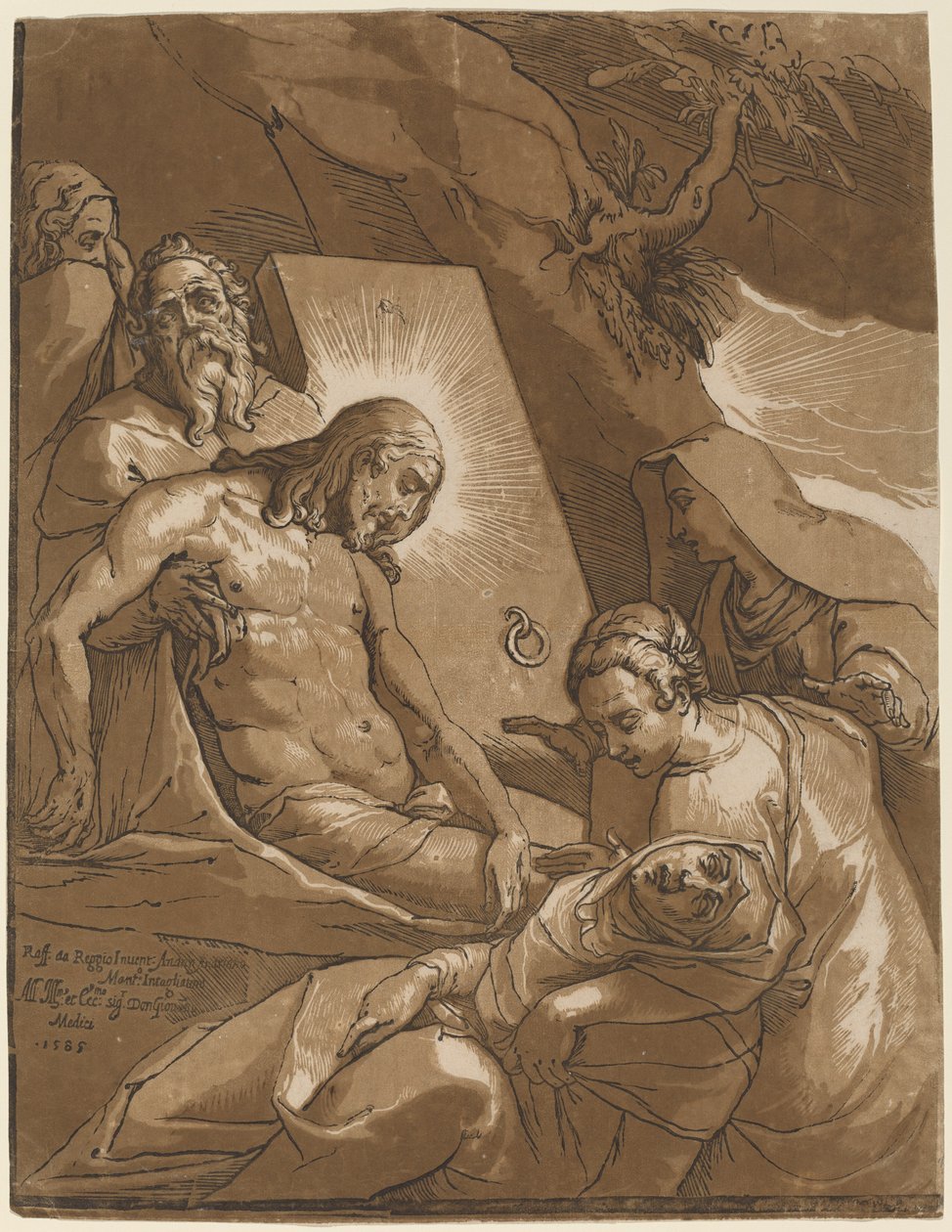 A síremlék alkotó: Andrea Andreani after Raffaello Motta
