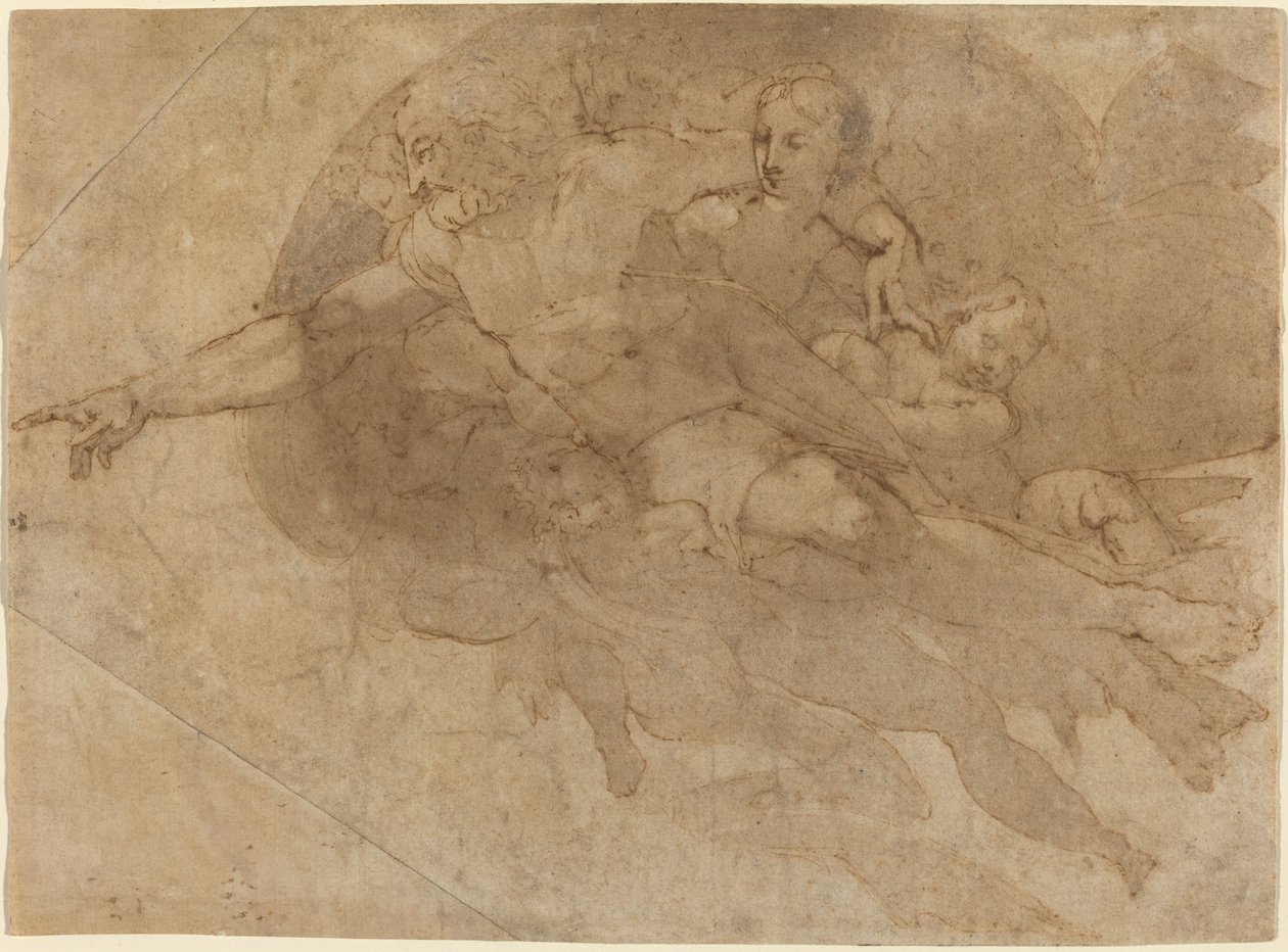 Atyaisten a dicsőségben alkotó: Andrea Boscoli after Michelangelo