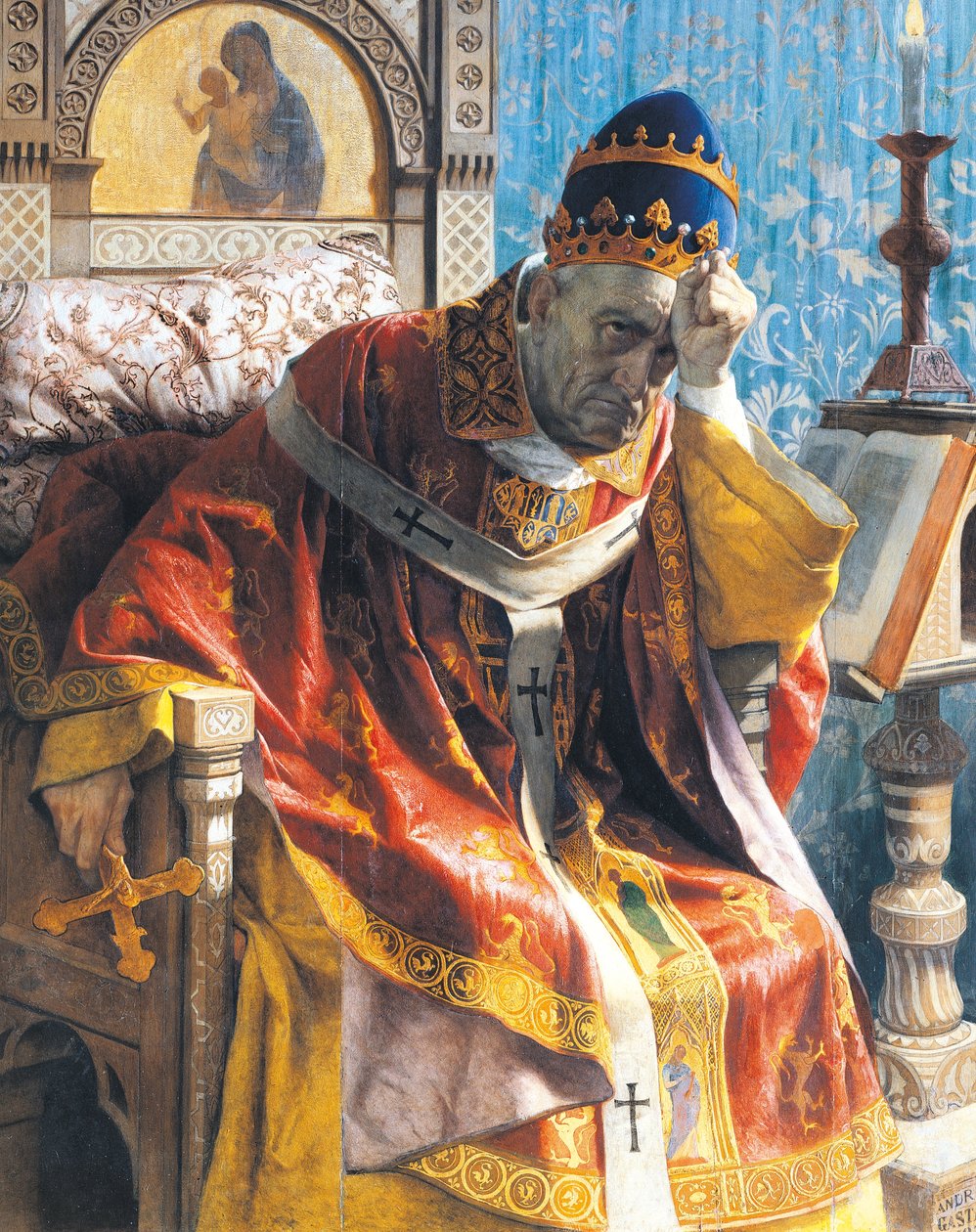 VIII. Bonifác (Anagni, 1230 körül – Róma alkotó: Andrea Gastaldi