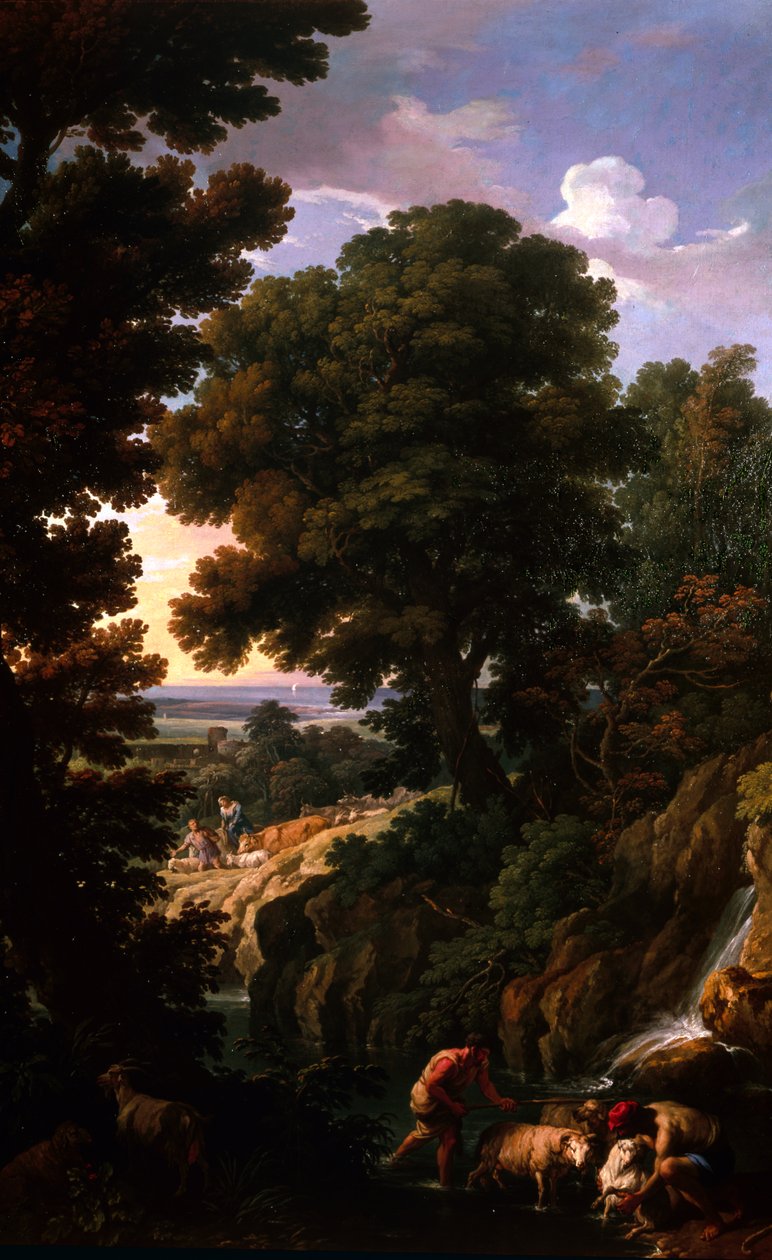 Táj pásztorokkal, 1730 körül (olaj, vászon) alkotó: Andrea Locatelli