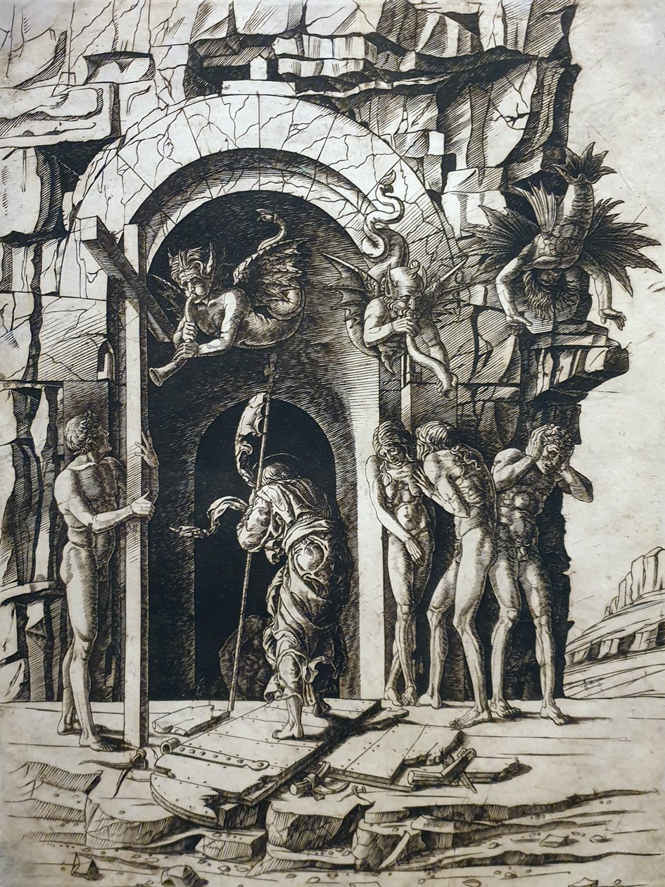 1483 Mantegna Krisztus leszállása a Limbóba Brazil Nemzeti Könyvtár anagória alkotó: Andrea Mantegna