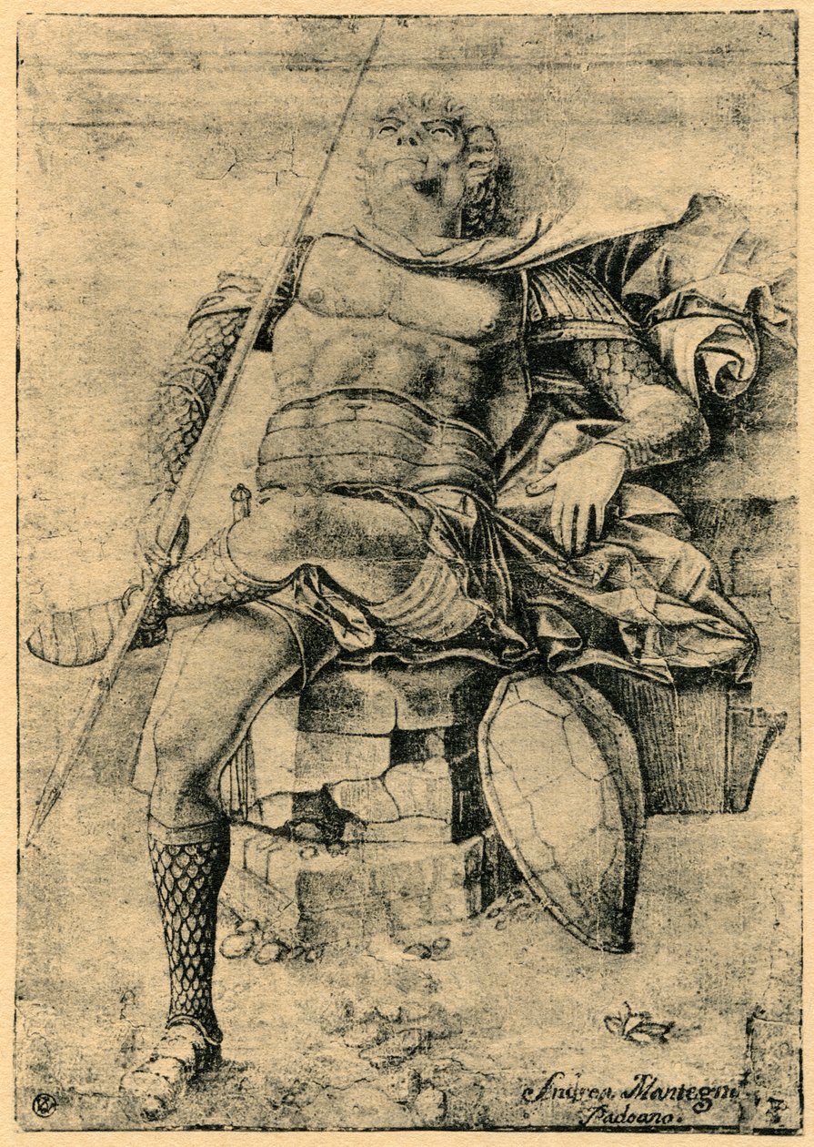 Egy alvó katona, 1913. alkotó: Andrea Mantegna