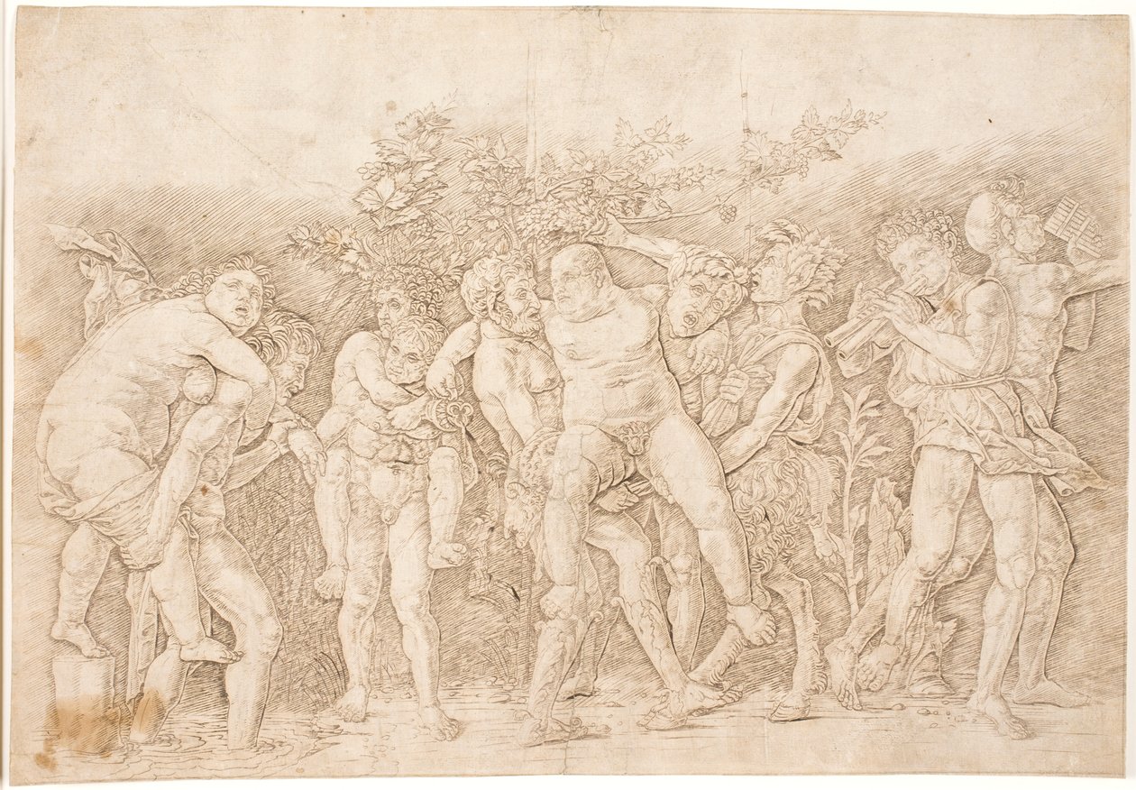 Hátsó csatorna Silénnel alkotó: Andrea Mantegna