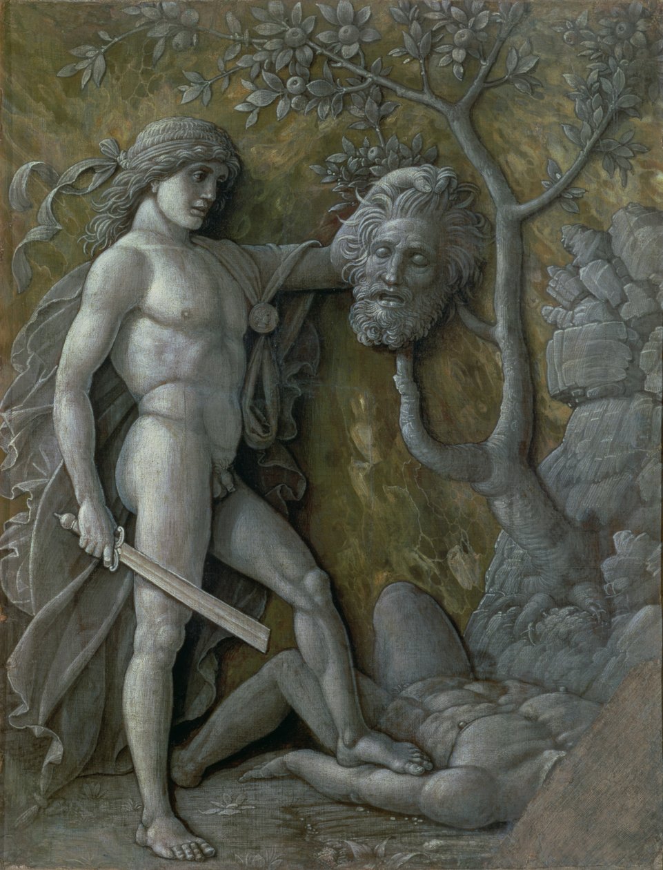 Dávid Góliát fejével, 1490-95 körül alkotó: Andrea Mantegna