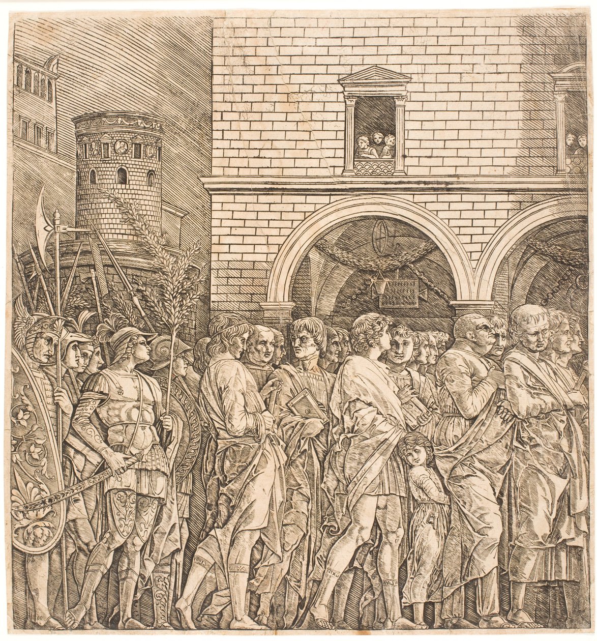 A római szenátus diadalt követ alkotó: Andrea Mantegna