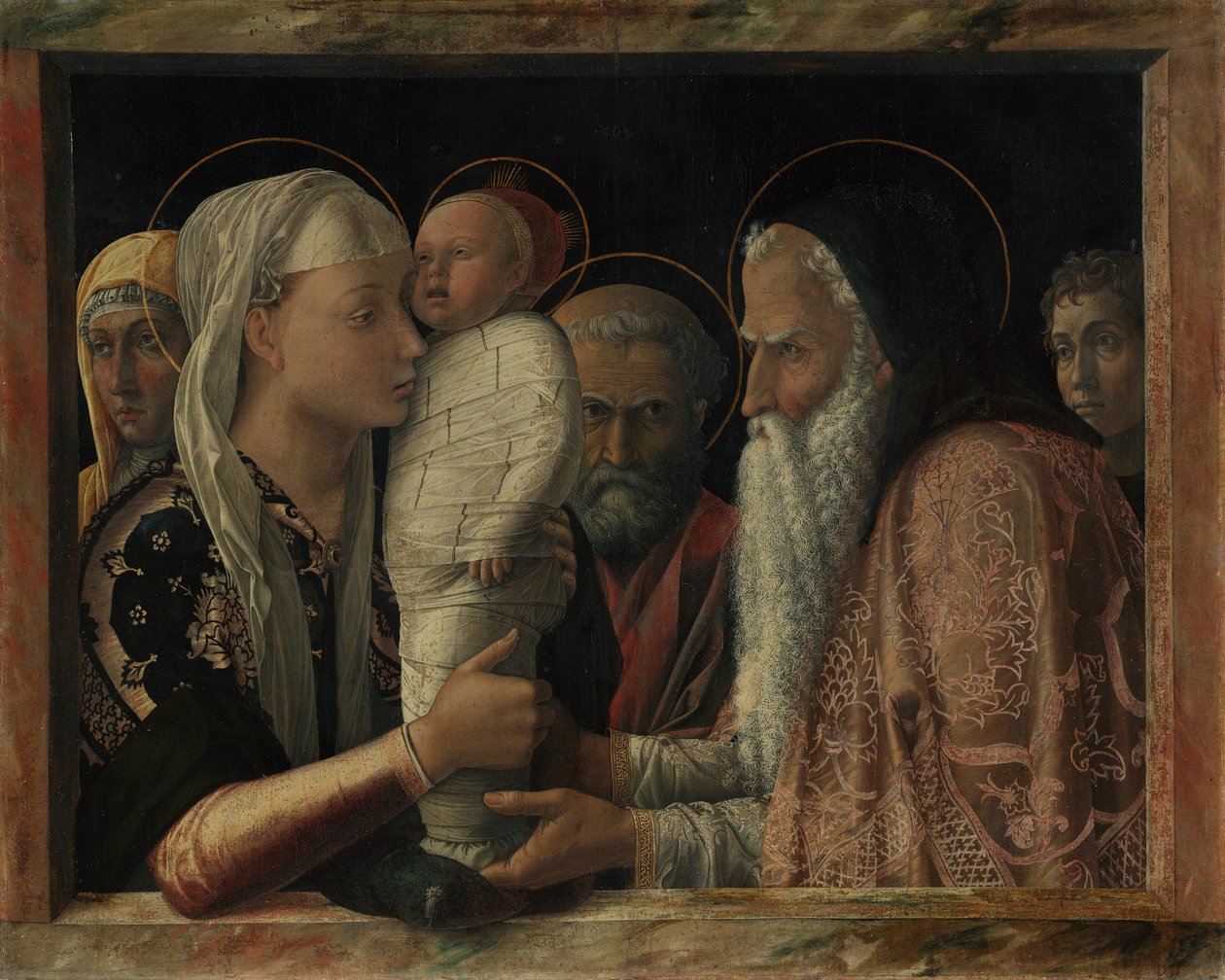 Krisztus bemutatása a templomban alkotó: Andrea Mantegna