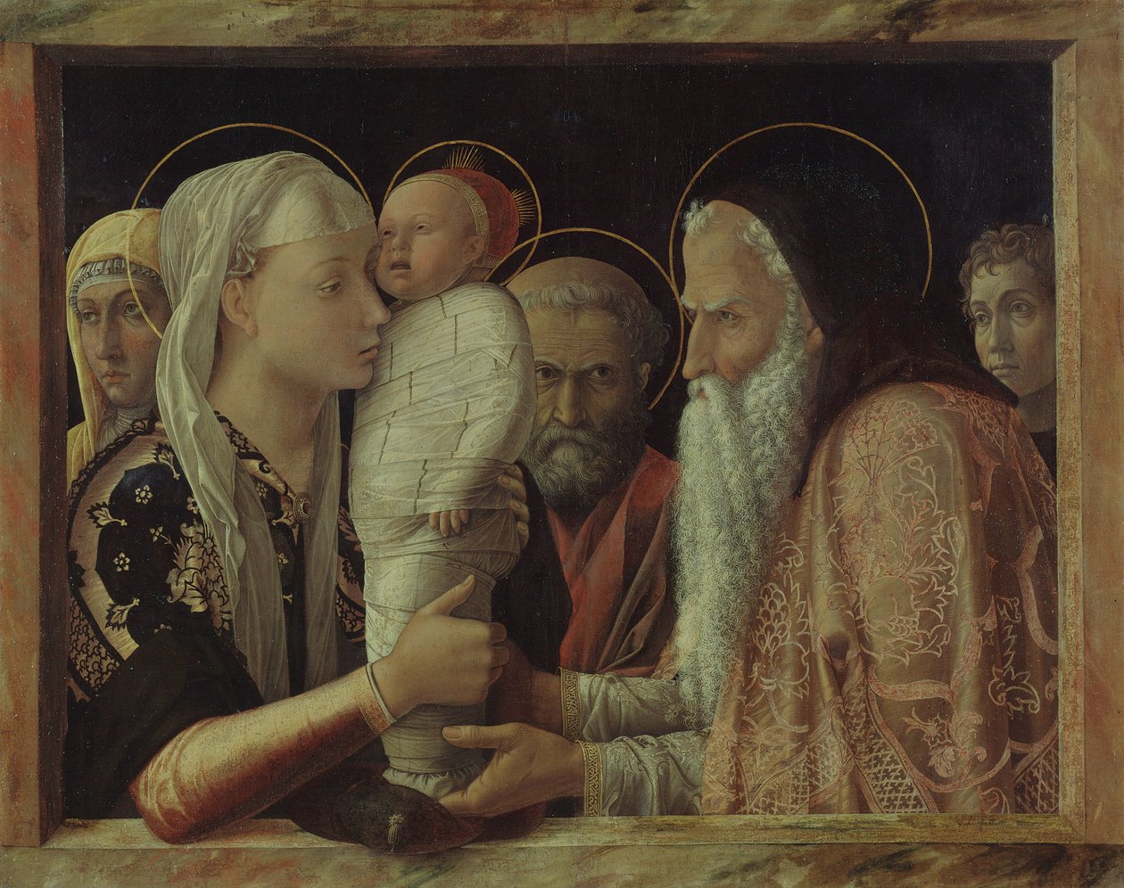 Krisztus bemutatása a templomban alkotó: Andrea Mantegna