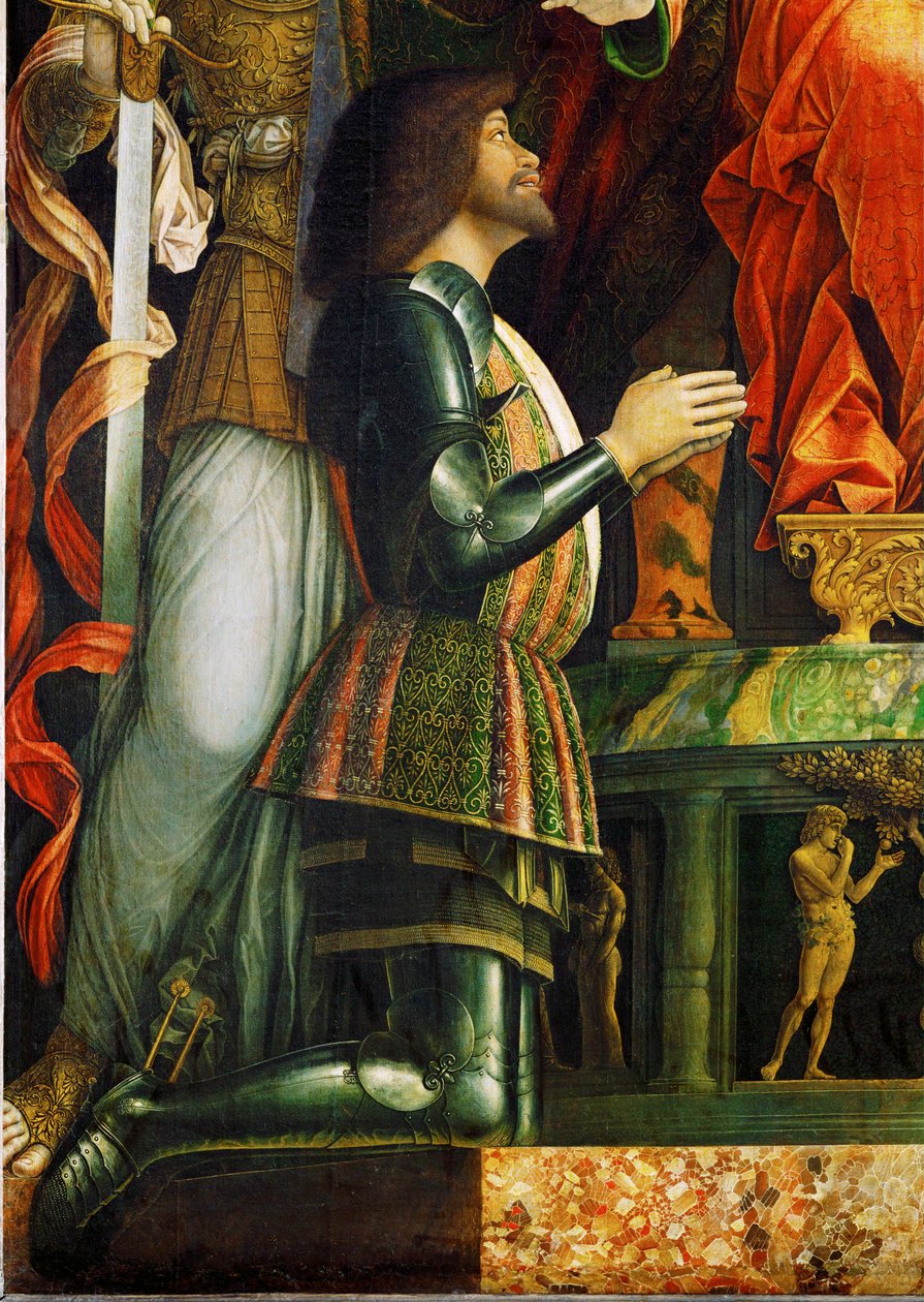 Gianfrancesco Gonzaga adományozó ... alkotó: Andrea Mantegna