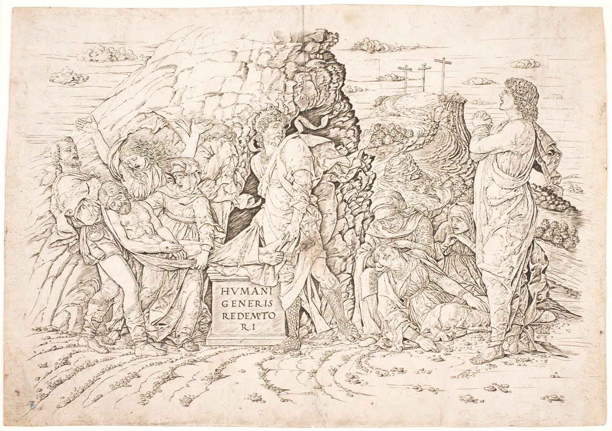 A temetés alkotó: Andrea Mantegna
