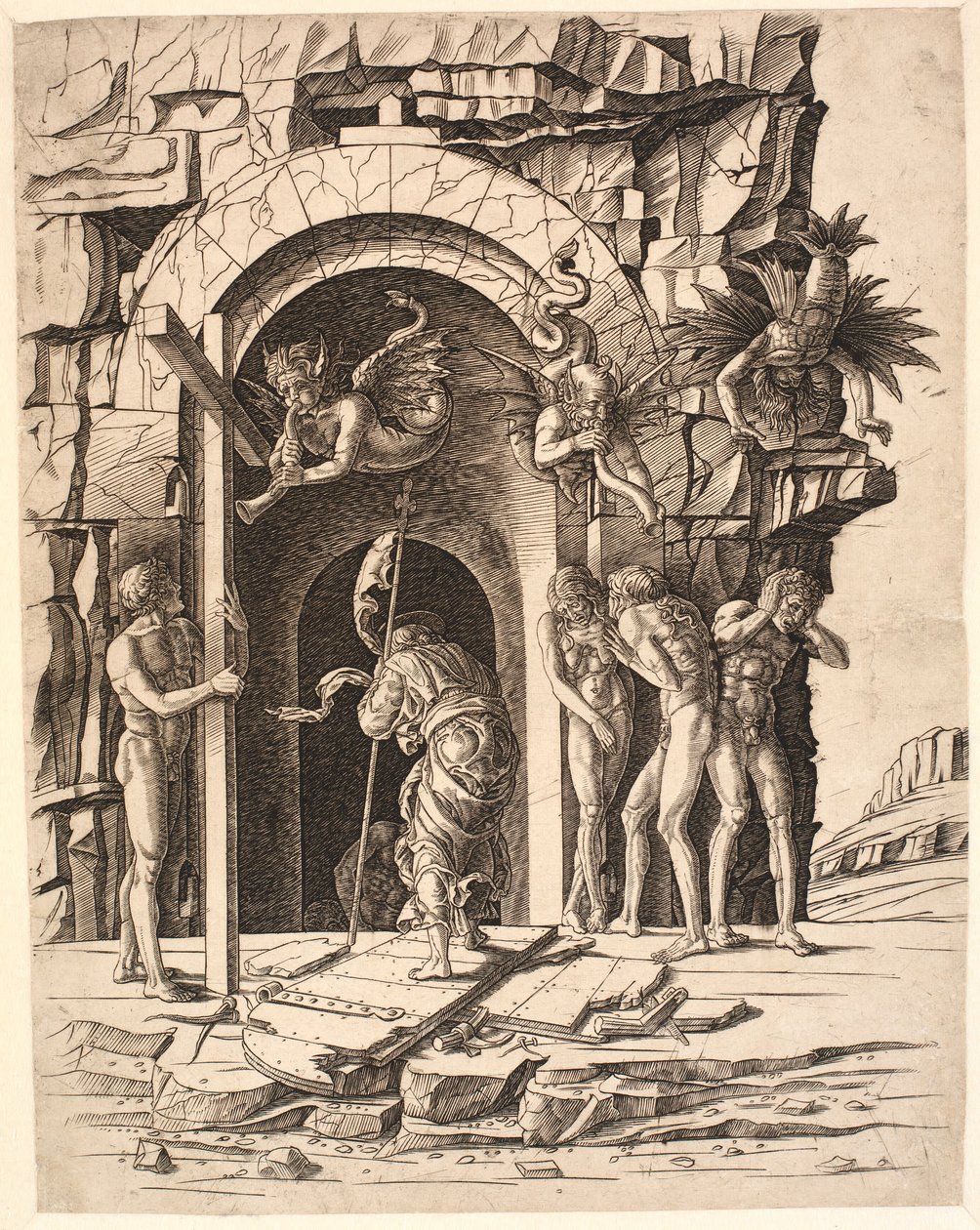 Krisztus a holtak birodalmában alkotó: Andrea Mantegna
