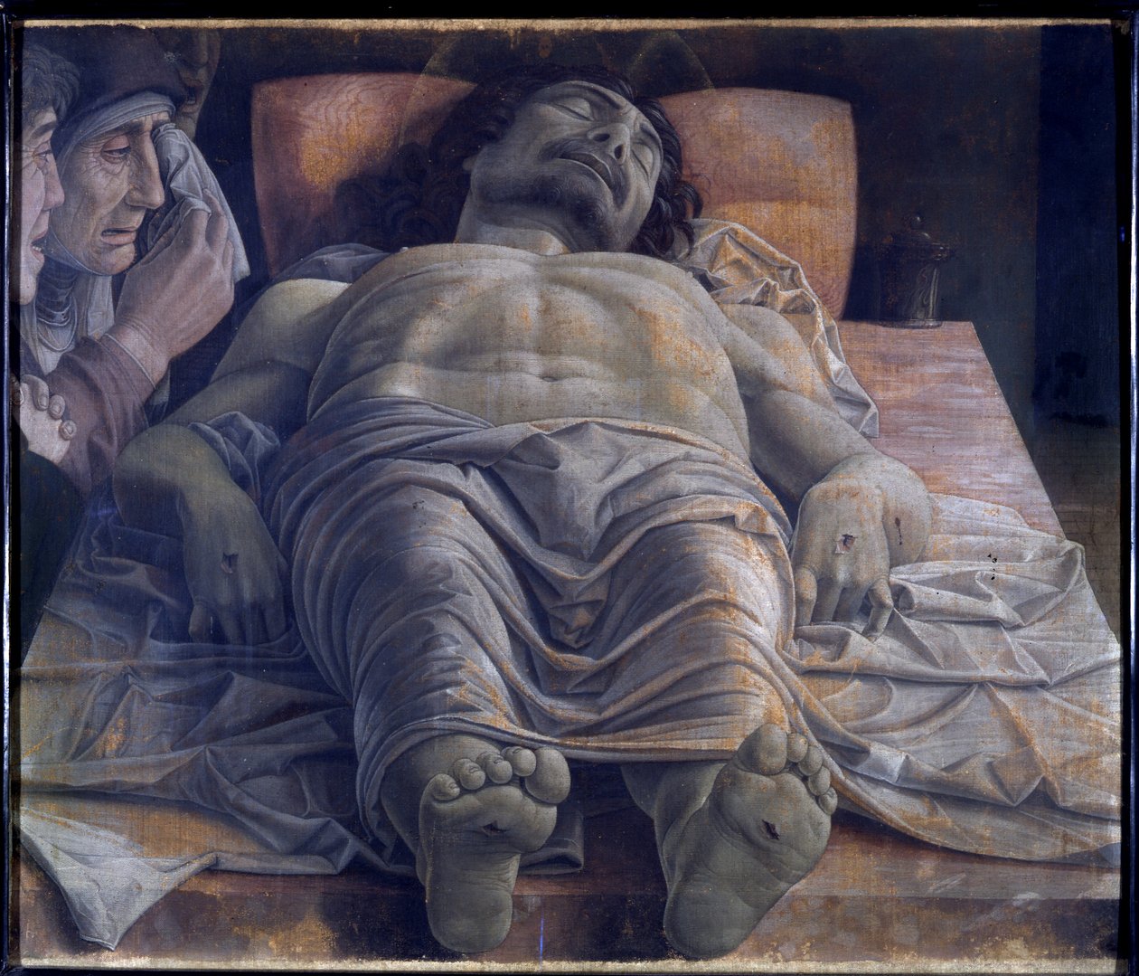 Siralom a halott Krisztus felett, 1483 körül (tempera, vászon) alkotó: Andrea Mantegna