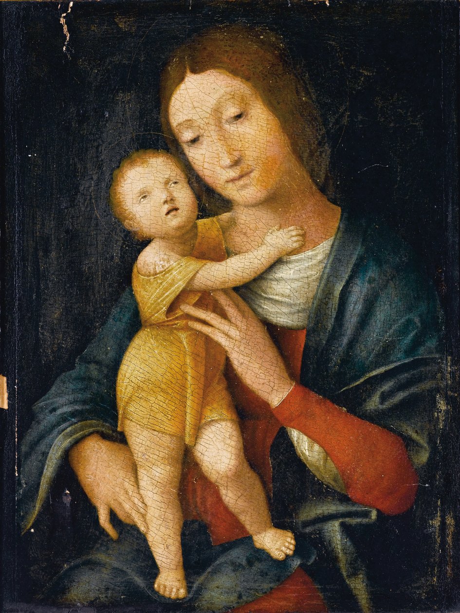Madonna és a gyermek alkotó: Andrea Mantegna