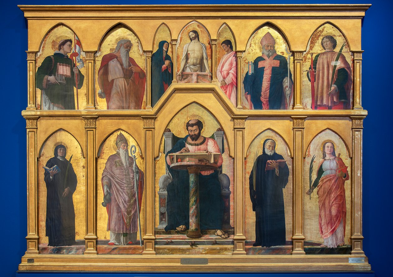 Szent Lukács poliptichonja, 1453-55 alkotó: Andrea Mantegna