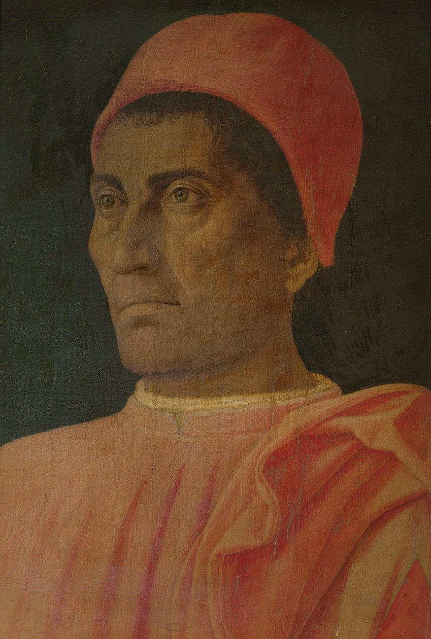 Carlo de Medici bíboros portréja alkotó: Andrea Mantegna