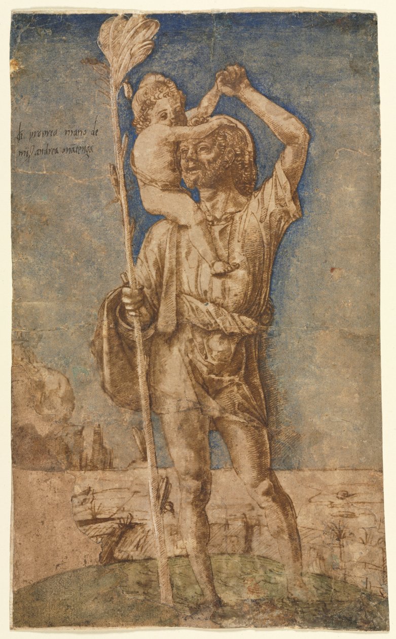 Szent Kristóf alkotó: Andrea Mantegna