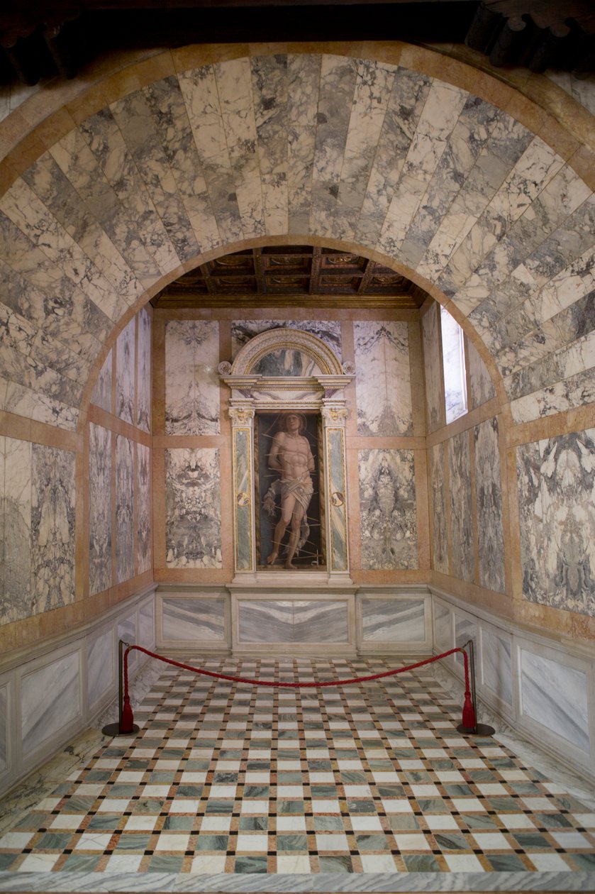Szent Sebestyén, 1490 körül alkotó: Andrea Mantegna
