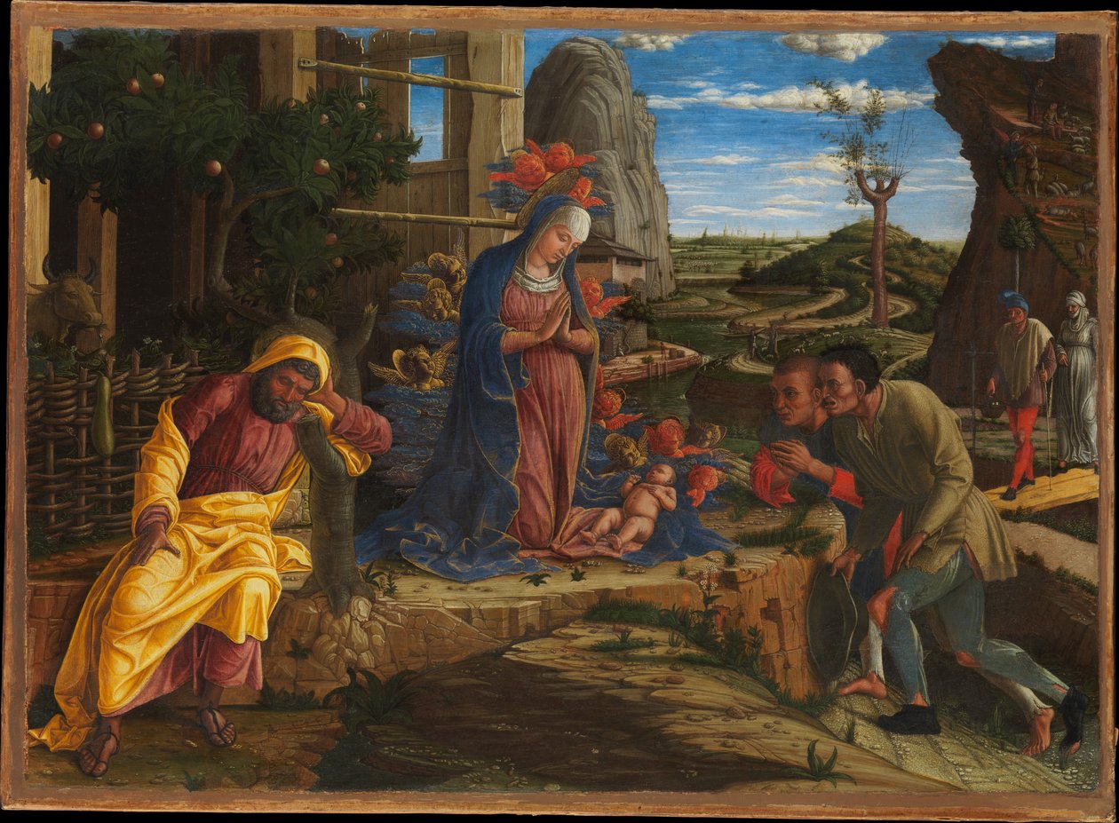 A pásztorok imádása alkotó: Andrea Mantegna