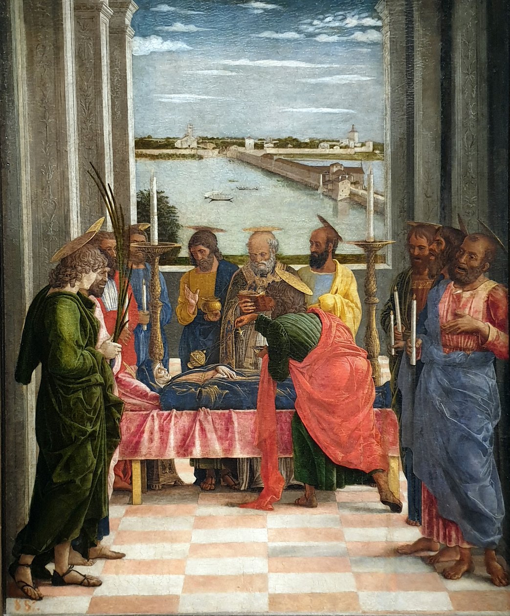 A szűz halála alkotó: Andrea Mantegna