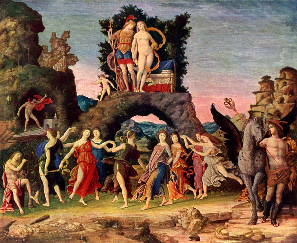 A Parnasszus: Mars és Vénusz, 1497, 1929 alkotó: Andrea Mantegna