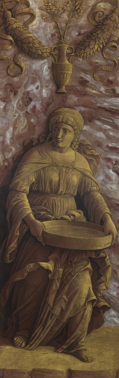 A Vestal Virgin Tuccia szitával, c. 1500. alkotó: Andrea Mantegna