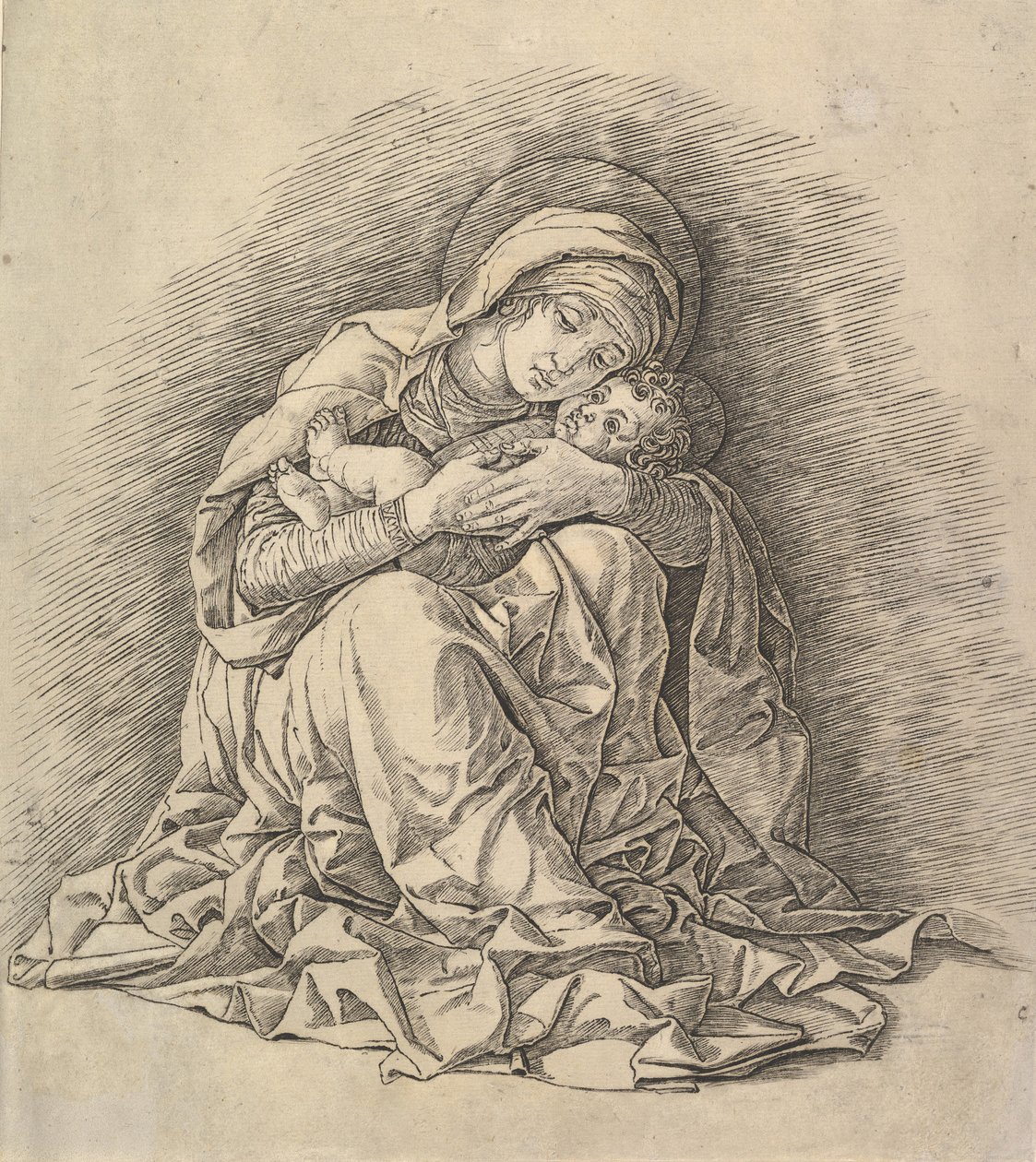 A Szűz és a Gyermek, kb. 1485-91. alkotó: Andrea Mantegna