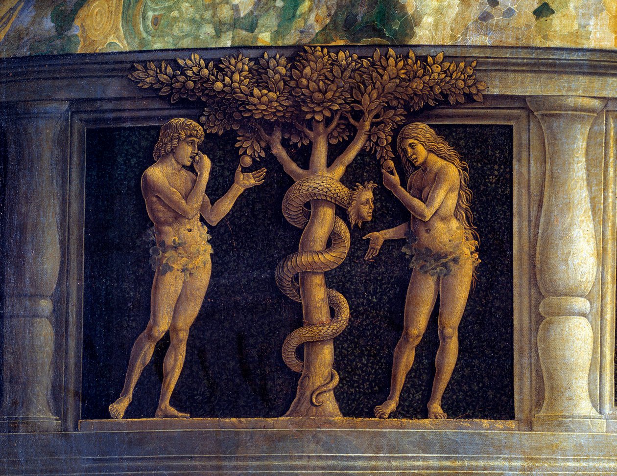 A Szűz és a Gyermek hat szenttel körülvéve, és II. Gonzagai Ferenc (1466-1519) mantovai márki imádta. alkotó: Andrea Mantegna