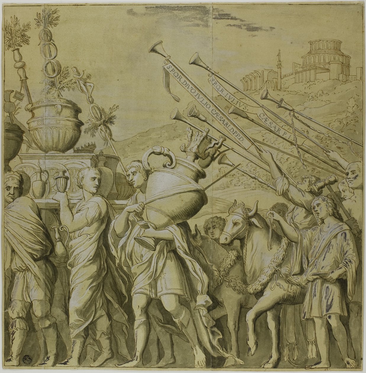 Julius Caesar diadalai: Vászon IV alkotó: Andrea Mantegna