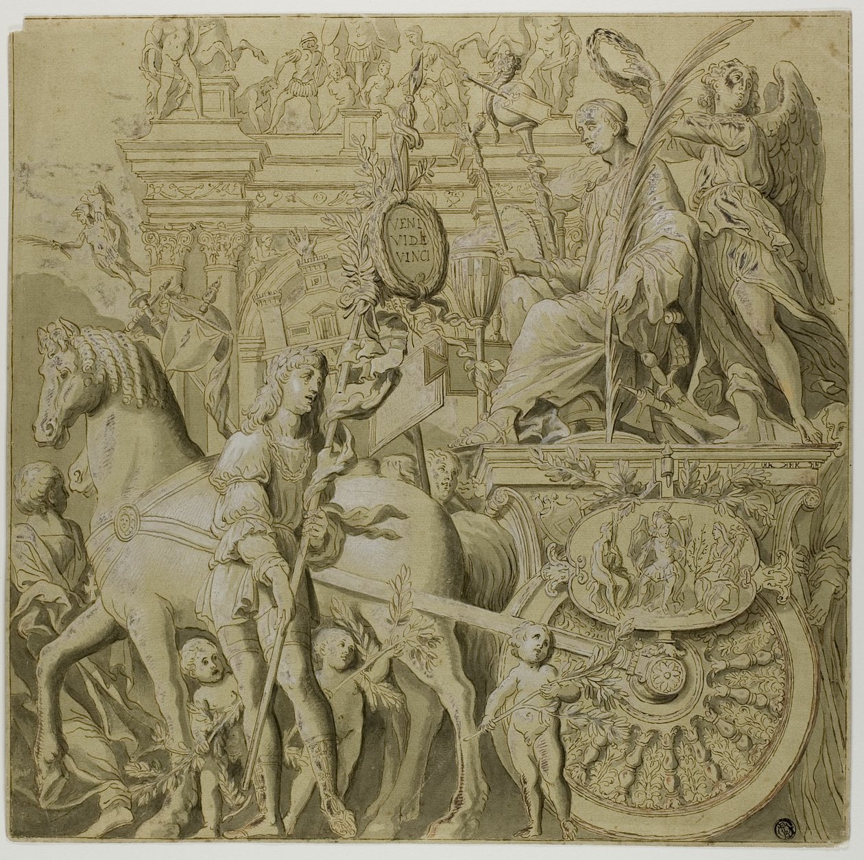 Julius Caesar diadalai: Vászon IX. sz alkotó: Andrea Mantegna