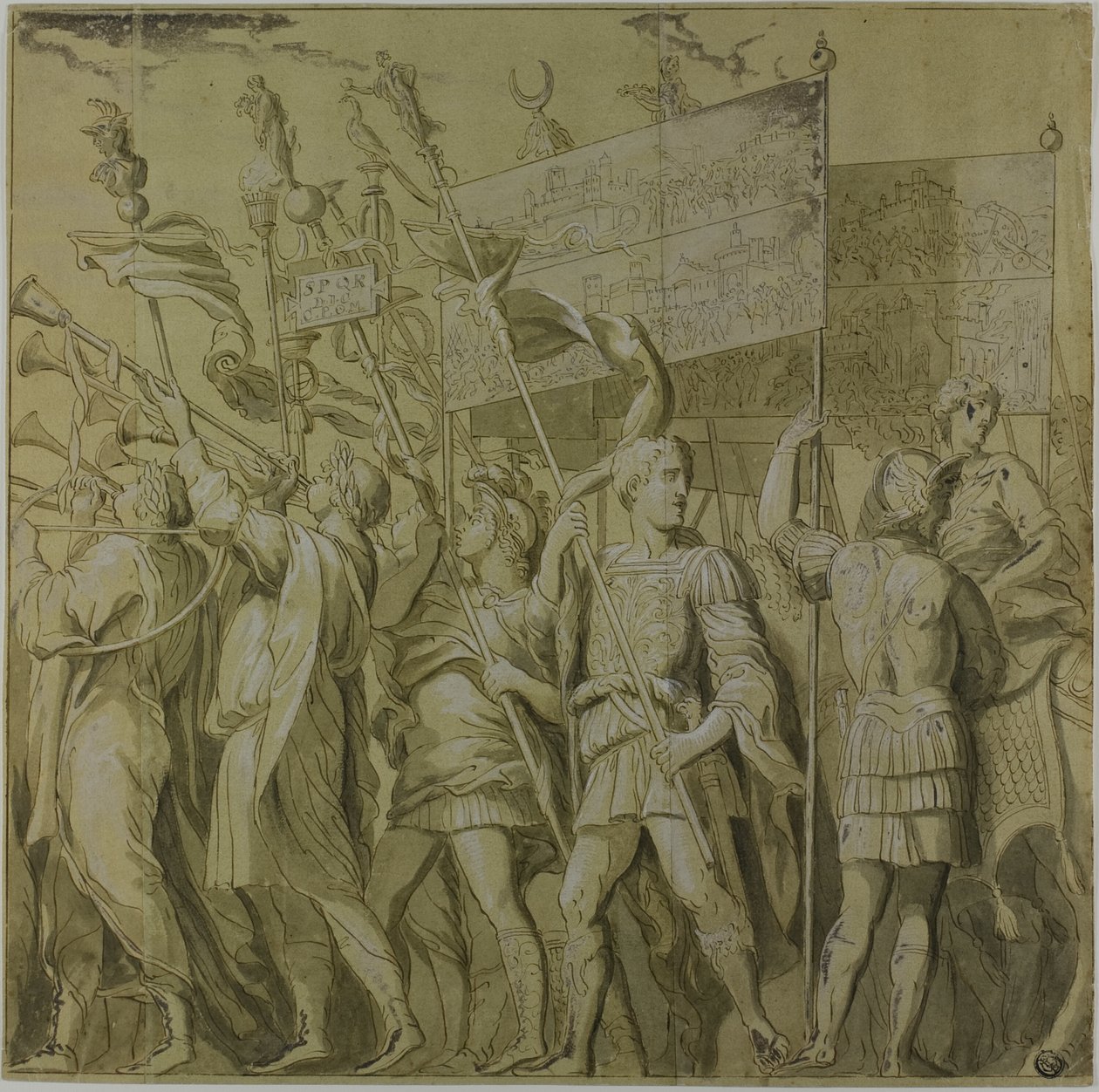 Julius Caesar diadalai: I. sz. vászon alkotó: Andrea Mantegna