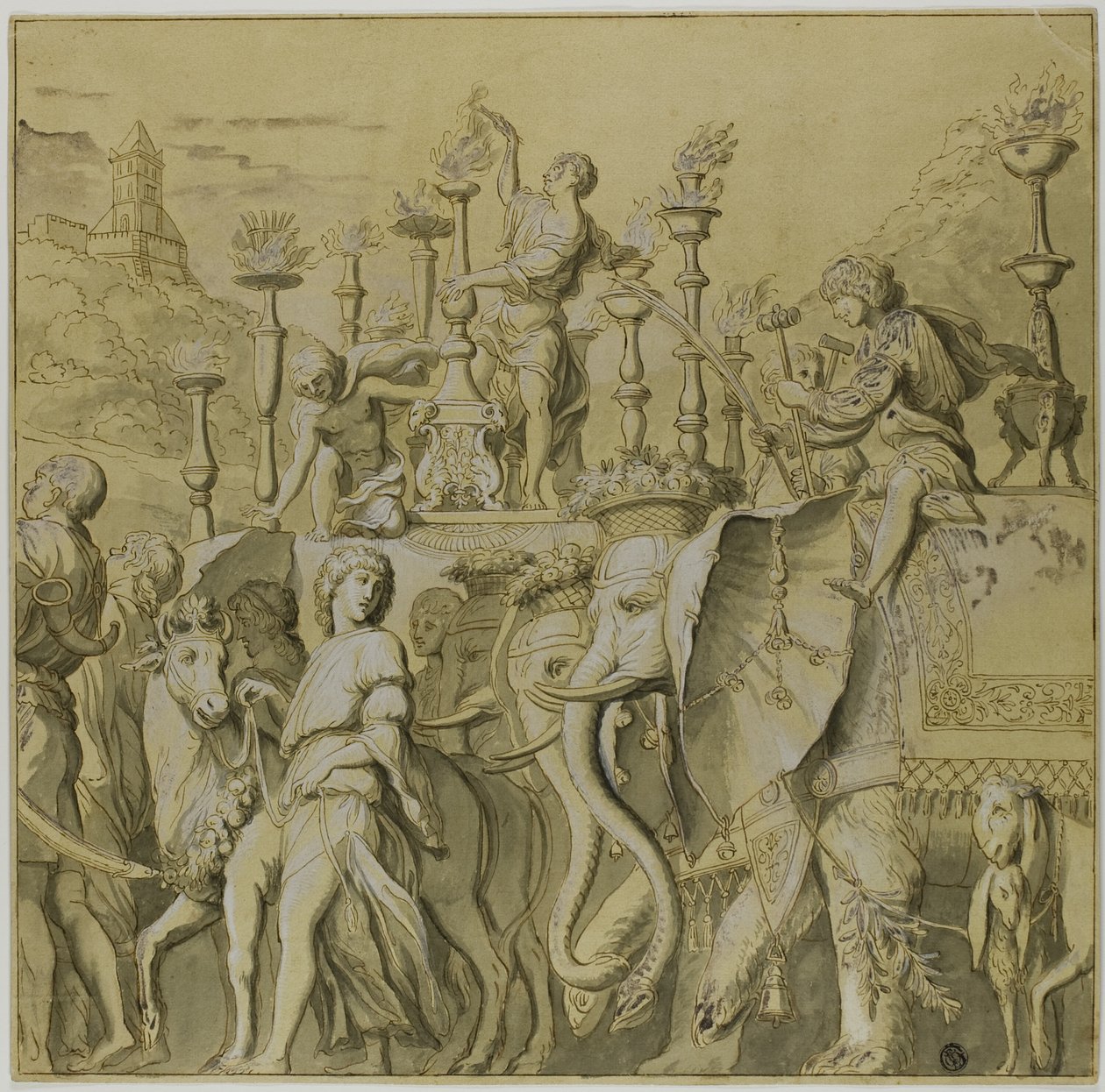 Julius Caesar diadalai: V. sz. vászon alkotó: Andrea Mantegna