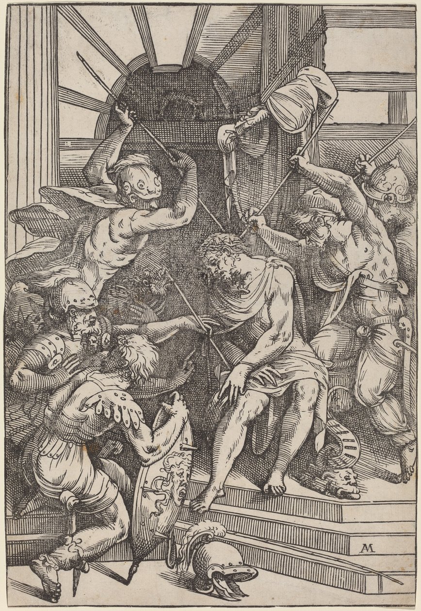 A tövissel megkoronázott Krisztus alkotó: Andrea Meldolla, called Schiavone, after Titian