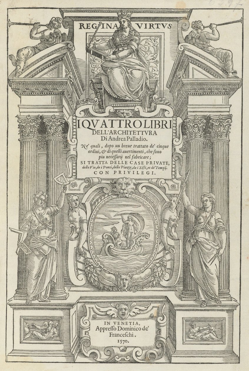 Az építészet négy könyve alkotó: Andrea Palladio