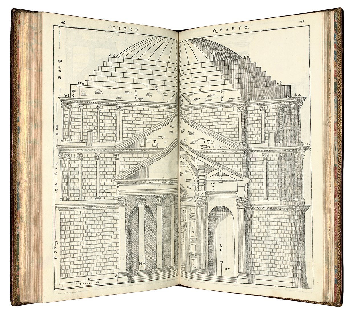 A Pantheon két képe, 1570 alkotó: Andrea Palladio