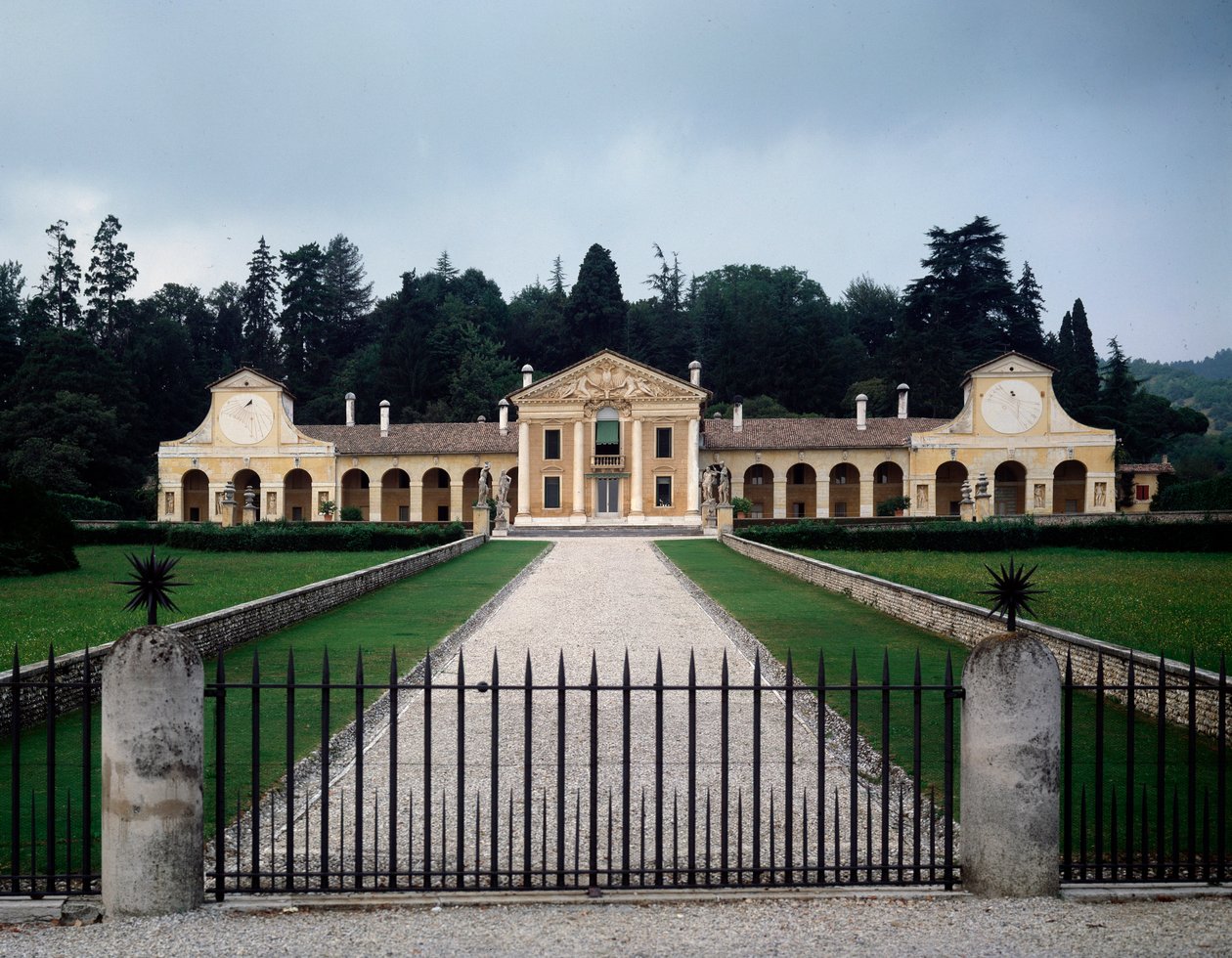 Kilátás a Barbaro vagy Volpi villára alkotó: Andrea Palladio