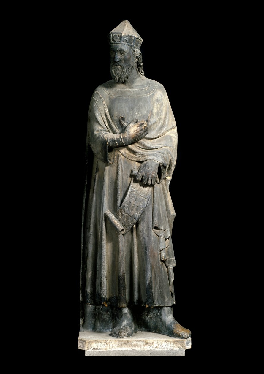 Andrea Pisano (kb. 1290-1348) Salamon Márvány szobrának ábrázolása, Firenze, Museo dell